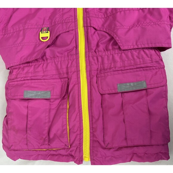 Obermeyer Grow with You Snow Ski Set 3 Pc Jacket Bib Pants Fleece Girls 7 Pink - Picture 15 of 16